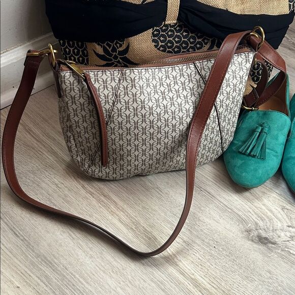 Fossil Handbags - Fossil Skylar crossbody Cream and Brown preloved ❤️EUC Any questions